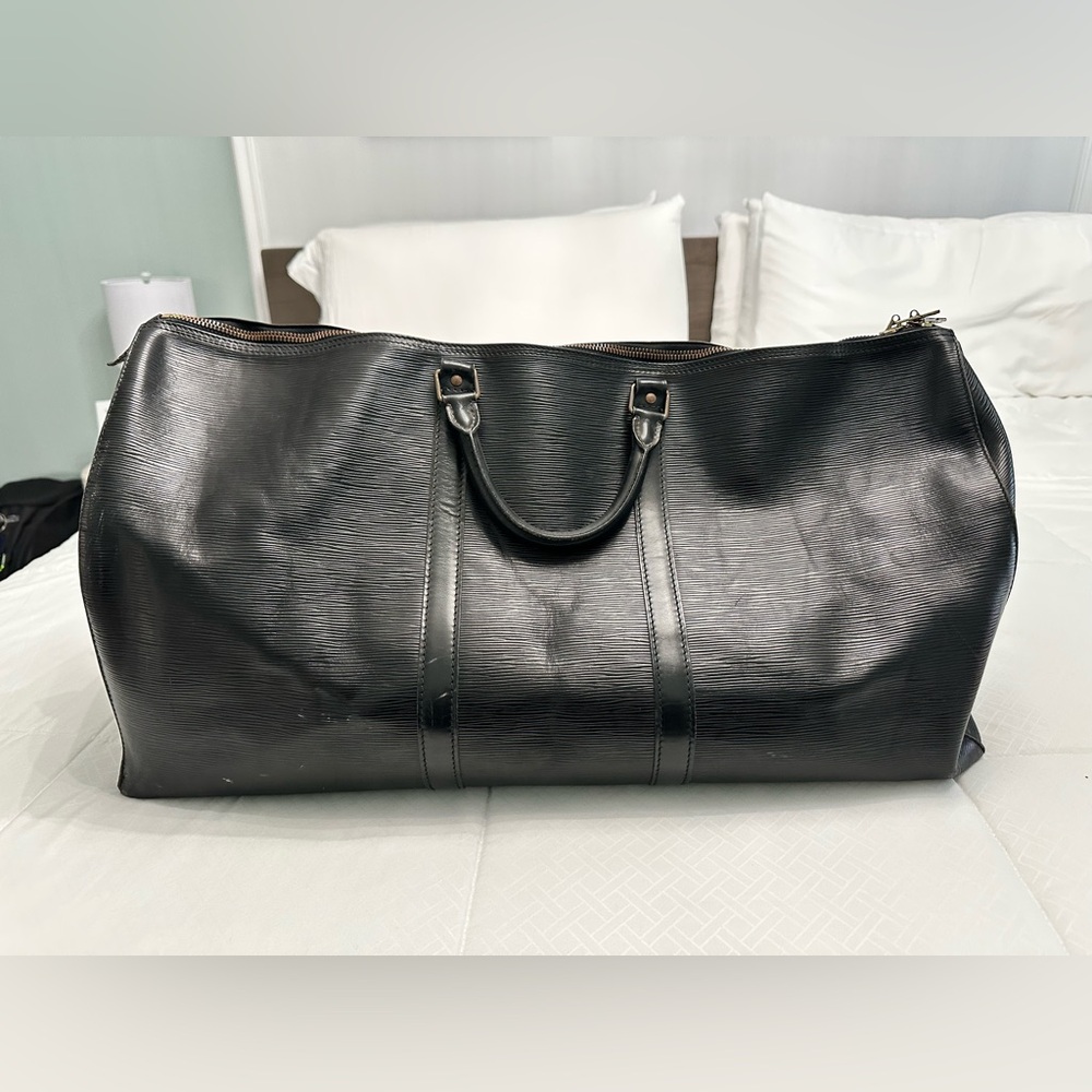 LV Louis Vuitton Epi Keepall Travel Duffle Bag 60